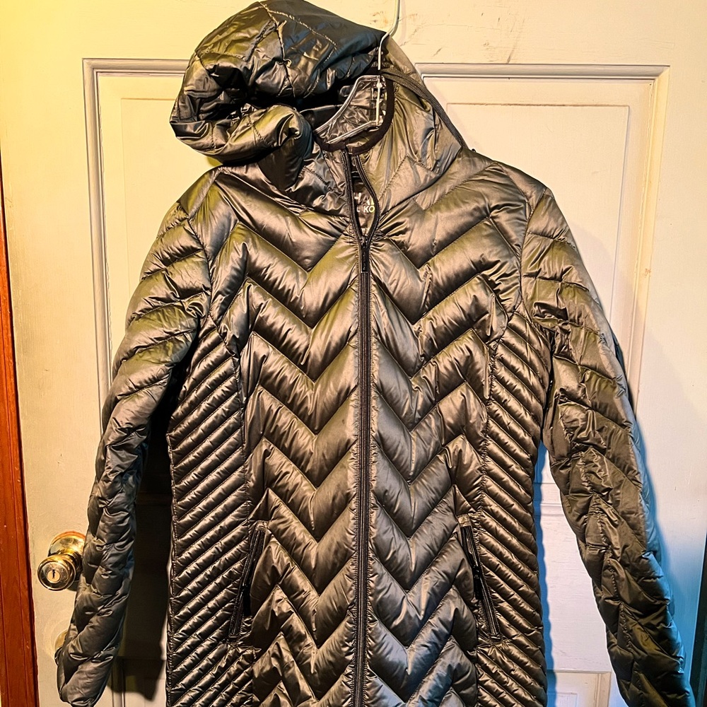 Michael Kors packable down coat with hood